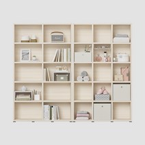 한샘 샘 와이드 책장 5단 120cm+샘 5단 120cm시공set, 내추럴오크(A)