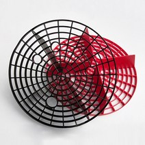 케미칼멘토 세차버킷용 핑거 그릿가드 [레드 블랙 블루] 중/대, 핑거 그릿가드-중(中) 레드