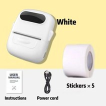 옵셋인쇄기 잉크젯마킹기 골프공 평판 프린터 미니 스티커 라벨 감열식, P50 white 5 sticker