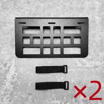 미니트레일러 폴딩 웨건 캠핑 텐트 카트 커밋 의자 측면용 Molle 패널 전술 도구 휴대용 야외 모듈러 스토리지, [01] S32514(2pc)