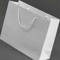 리시안제이 24X17CM 인쇄 프린트용 종이가방 무지 화이트 생일선물 선물가방