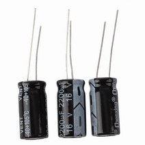 3 × 2200UF 16V 105C 방사형 전해 콘덴서 10x20mm, 보여진 바와 같이, 하나, 1개
