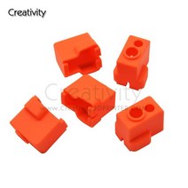 3d 프린터 부품 히팅 블록 실리콘 양말 빨간 도마뱀 k1/V5Volcano Hotend Ender3 고온 핫 엔드 키트와 호환 가능, 01 5PCS