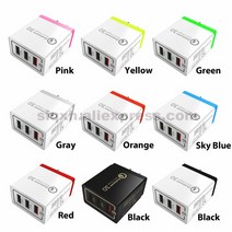 가성비 샤오미 호환 5A 고속 휴대폰 충전기 9 색 USB 3 QC 3.0 20 개, 02 US_06 주황색
