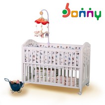 Bonny 보니아기침대 (편리하고 안전한 슬라이드도어) 아기침대, 화이트
