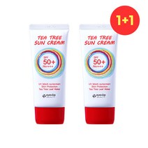 [eyenlip] 1+1 티트리 선크림 (SPF50+/PA++++) 50g / 3중 기능성 순한 끈적임 없는 선크림 쿨링 톤업, 2개