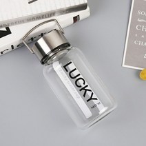 럭키 휴대용 유리물병(600ml), 상세페이지 참조