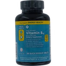 Member's Mark 비타민 B-12 설하 고효능 메틸코발라민 5000mcg 태블릿 (1병 (300정)) Members Mark 제, 한개옵션1, 한개옵션0