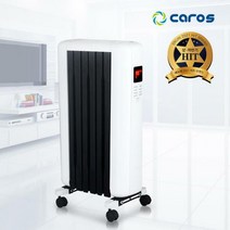 캐로스 라디에이터 가정용 동파방지 화장실 전자식 전기 난로 난방 방열기 CHR-R06T DKM