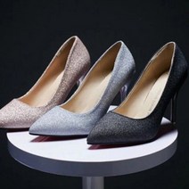 하이힐 펌프스 정장구두 글리터 여성구두 스틸레토 힐 9.5cm P819 W12C146EF 신발사이즈(mm):외 46가지 옵션