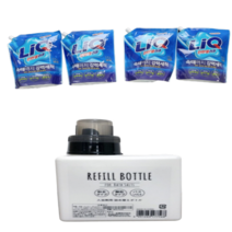 [1+1+리필용기] 진한겔 리큐 액체 세탁세제 운동복 땀냄새 빨래 옷 쉰내제거 1.5L, 일반용