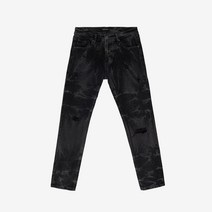 21FW[지아니루포]슬림핏 GL784Y 크랙워시드 블랙데님