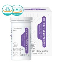 여성 유산균 유익균 임산부 한국 여성 질 에서 유래한 유산균 특허3종 50억 장건강 플러스 여성 건강 이소플라본 영양제 유산균코팅 식물성캡슐 건강기능식품 식약처인증, 30정, 500mg