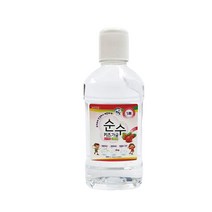 순수가글 패트형 300ml 무알콜 일회용 어린이 휴대용, 딸기맛