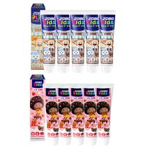 2080 키즈 치약 75g 10개/2단계 3단계 유아 어린이 초등학생 불소 저불소, 3단계 소다5+베리5