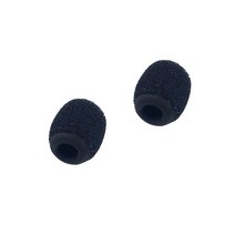 Canfon 2pcs 폼 윈드 스크린 커버 실리콘 홀더 호환 Sanken COS-11D Lavalier 마이크 직경 3.5-4.5mm, 01 Black