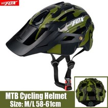 전기 자전거 킥보드 헬맷BATFOX-남녀 공용 자전거 헬멧 MTB 사이클링 2022 일체형 오렌지 색상 산악, 01 279-Army green_01 L58-61CM