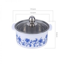꼬치어묵탕냄비 캠핑오뎅냄비 오뎅 주물 샤브샤브 자주 팬, 백대파랑꽃 16CM 샤브샤브