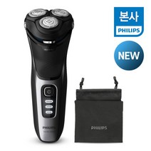 PHILIPS 필립스 전기면도기 3000 시리즈 S3231/52 샤이니 블랙, 없음