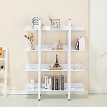 깊은책장 파티션책장 거실서재 CZ312 스틸 4단 3colors 수납함 좁은 아이방, 블랙
