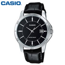 CASIO 카시오 남성 MTP-V004L-1A 가죽밴드 손목시계
