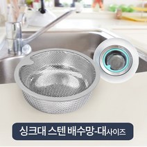 하니 씽크대 스텐 배수구거름망 음식물거름망, 그린, 1개