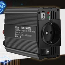 자동차 인버터 전원 변환기 어댑터 충전기 12V 220V 600W USB 인터페이스 과부하 과전압 보호