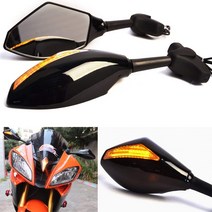 바이크 오토바이 LED 턴 시그널 리어 뷰 사이드 미러 혼다 CBR 250 600 1000 RR F3 F4 RC51/RVT1000R 스즈키 SV650S 야마하 YZF R6