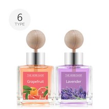 더허브샵 카 자동차 방향제 디퓨져 50ml (6종) 피톤치드 블랙체리 레몬유칼립민트 라벤더
