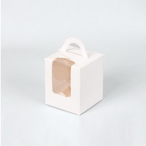 천운패키지 머핀창박스(1구)화이트 1묶음(50개), 단품