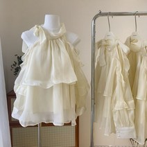 여름 오프숄더 벌룸블라우스 루즈핏 홀터넥 화이트