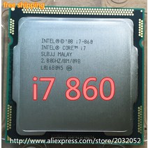 I79700F I7 860 860SLBJJ 쿼드 코어 CPU 2.80GHz 8MB 소켓 1156 95W 프로세서, 한개옵션0
