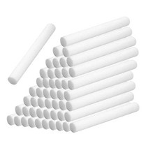 가정용 디퓨저 휴대용 가습기용 가습기 리필 스틱 50개, 8x90mm, 하얀색, 섬유