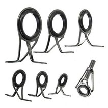 낚시 릴 낚싯대 가이드 팁 탑 아이 라인 링 빌딩 수리 키트 혼합 크기 7 개, 1.7pcs