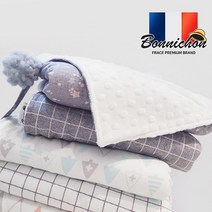 [Bonnichon]프랑스 보니숑 타이블랭킷/스몰사이즈/무형광 아기담요, 타이블랭킷(스몰)-아로니아핑크(무형광)