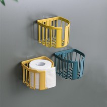 [그레이스로즈 2+1] 깔끔 감각적인 설치쉬운 휴지걸이 옐로우 블루, 블루1+1+1