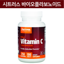 자로우 포뮬러스 비타민 C 시트러스 바이오플라보노이드 750 mg 100 정
