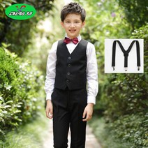SHENGBO남아수트 상하수트 모델 작업 피아노 연주복 웨딩화동수트 상의 + 바지 + 조끼 + 보타이