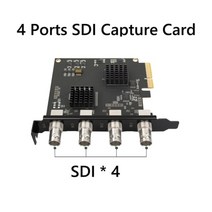[해외] acasis 4 channel pcie capture card sdi video card 1080p 60fps 캡처 카드 게임 미팅 라이브 방송 스트리밍, 중국, HDMI 캡처 카드