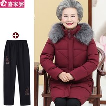 60대 70대 엄마 할머니 옷 겨울 자켓 빅사이즈 중장년 퍼 패딩 중기장 코트