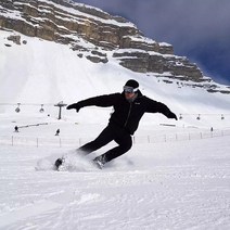 SNOWFEET 미니 스키스케이트 겨울 하이킹슈즈, BLACK