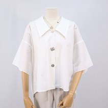 멜본 V카라 반팔블라우스 STBL22F31 덕천점