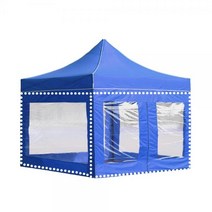 DZB 캐노피 천막 벽면만 1면 투명벽면 바람막이 천막가림막 포장마차 테라스 옥상 행사천막, DZ투명지퍼3.75M 레드