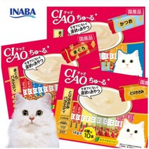 이나바 챠오 츄르 고양이 간식, 가다랑어 버라이어티, 460g, 1개