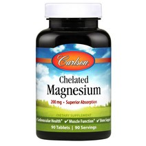 칼슨랩스 carlson labs Chelated Magnesium 90 soft gels
