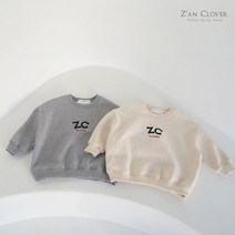 [지안클로버] zc박시맨투맨(크림 메란지)