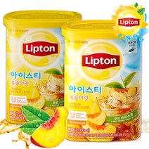 립톤 [Lipton] 아이스티 복숭아맛 지관 907gX2개 복숭아홍차, 1개, 907g