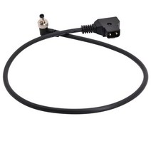 DSLR 장비 전원 V 마운트 안톤 배터리용 D-탭 수-직각 DC 케이블 12V 5.5x2.5mm, 08 DC lock Angled_08 50cm