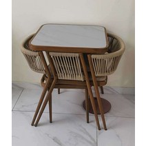 틈새테이블 아파트 베란다 공간활용 테이블 의자 세트, 노아 발코니 테이블과 의자/밝은색