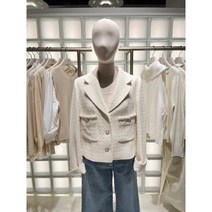 [ZOOC] (Z221MSF005) 트위드 크롭 재킷 2color